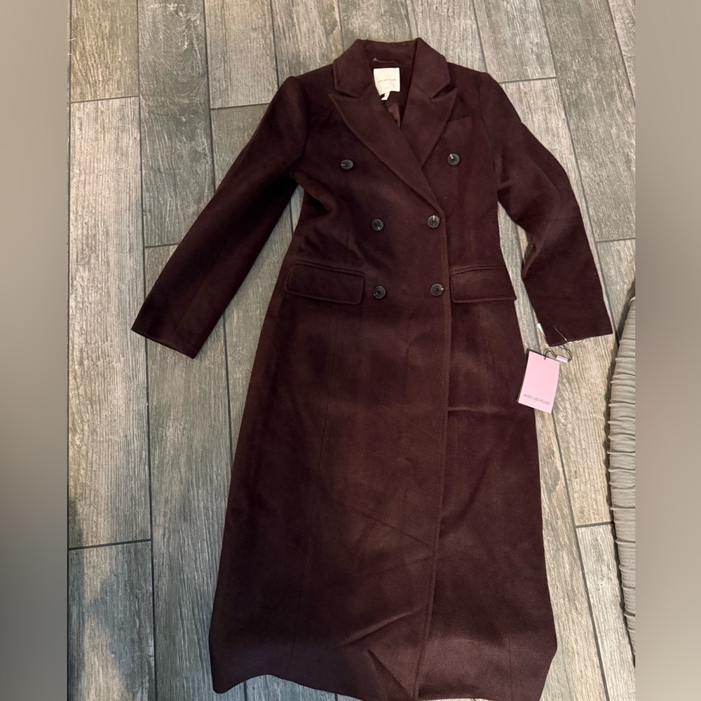 NWT Avec Les Filles Double Breasted Coat - Picture 5 of 7